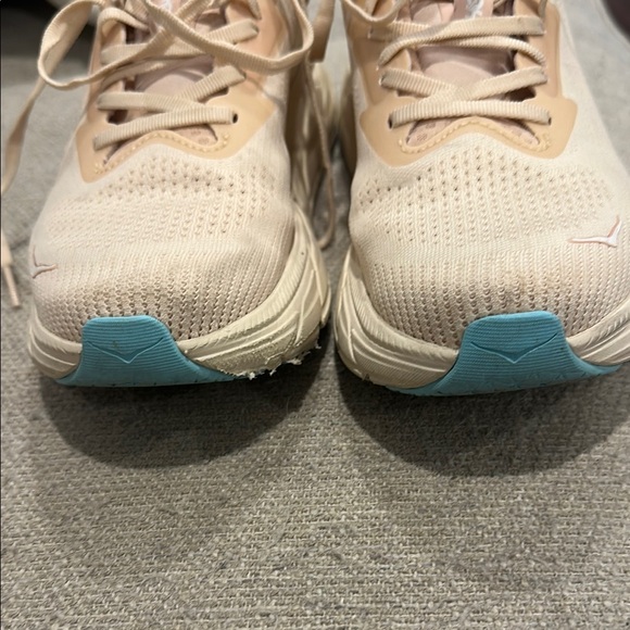 Hoka Cream Athletic Shoes with Maximum Cushioning - Picture 4 of 5